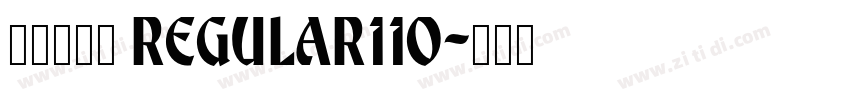 彩虹小标宋 Regular110字体转换